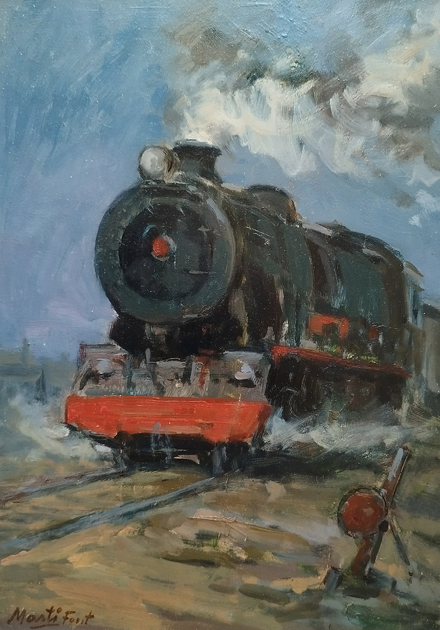 Pintor Martí font: Máquina de tren