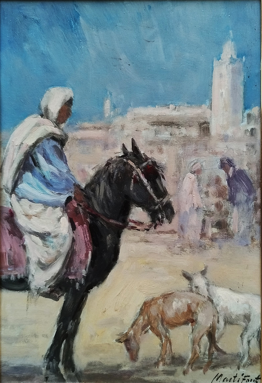 Pintor Martí font: Árabe a caballo