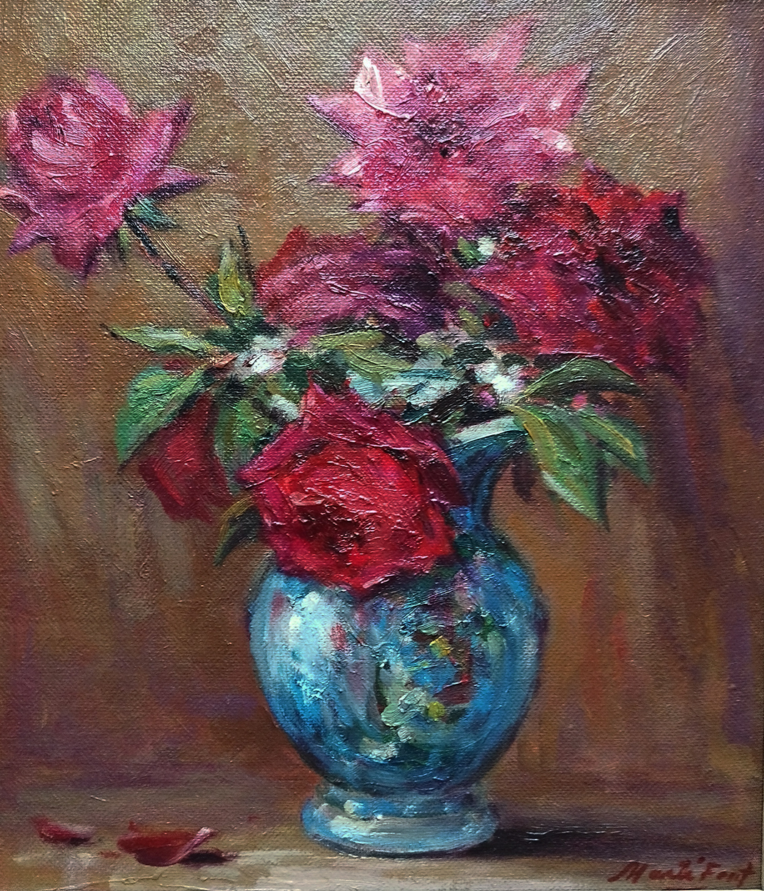 Pintor Martí font: Rosas rojas